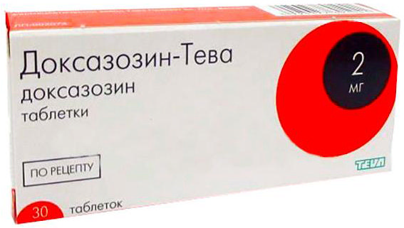 Доксазозин-Тева 2мг 30 шт. таблетки .